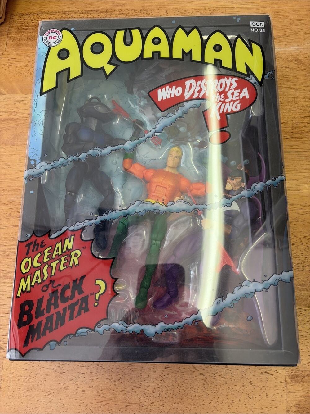 DC COMICS BETWEEN TWO DOOMS , OCEANMASTER, AQUAMAN, BLACK MANTA 3 PACK NEW